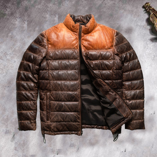 Men's Puffer Jacket - Warm Winter Coat