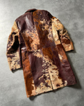 cowhide long coat