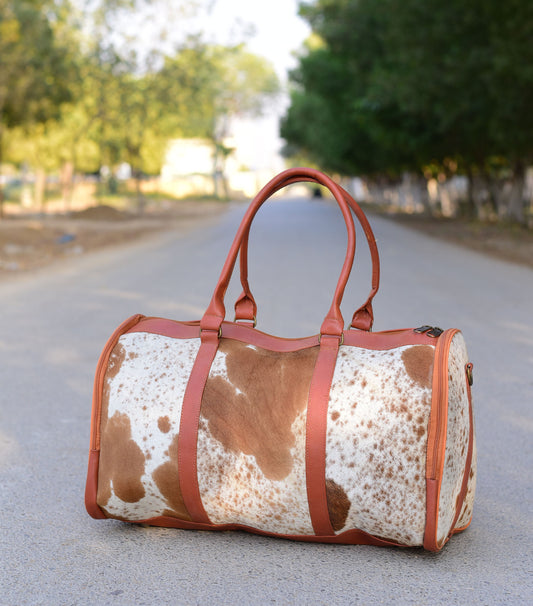 Pony Skin Bag: Handmade Cow Hide Leather, Stylish & Durable Tote for Everyday Use - Perfect Gift for Her