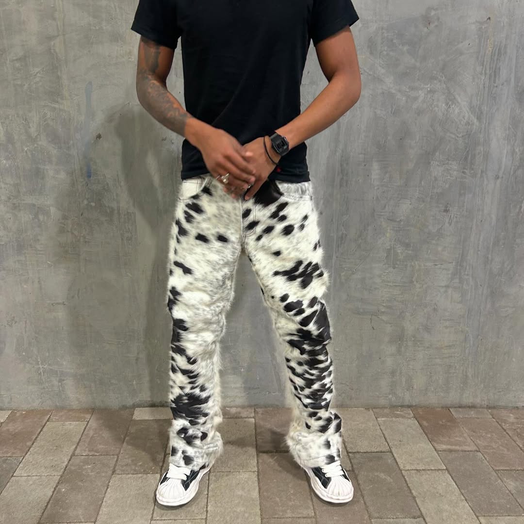 Men's Cowhide Hair on Pant
