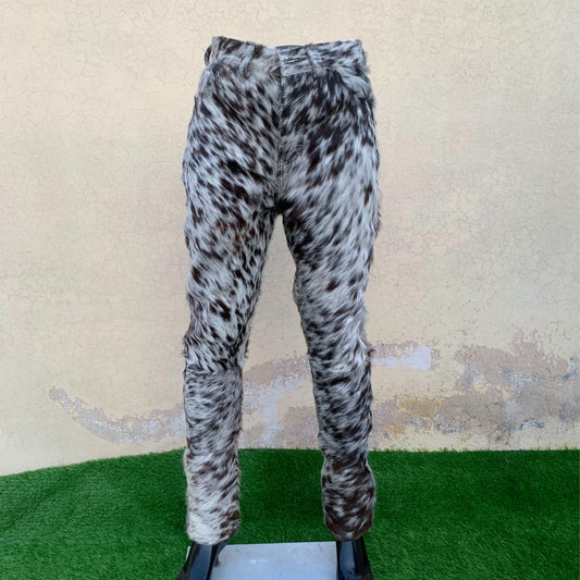 Men's Hair-On Cowhide Pants – Premium Pony Hair Cow Print