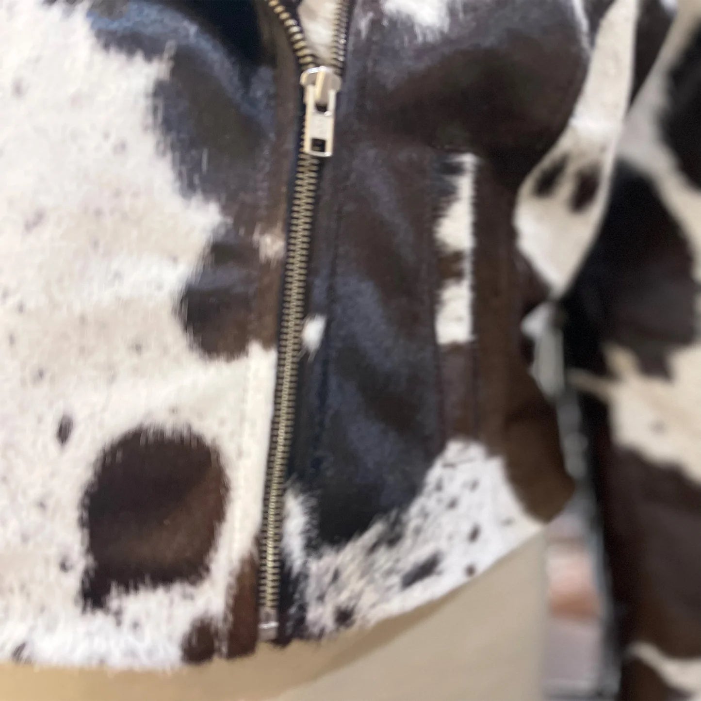 Cowhide hotsell fur jacket