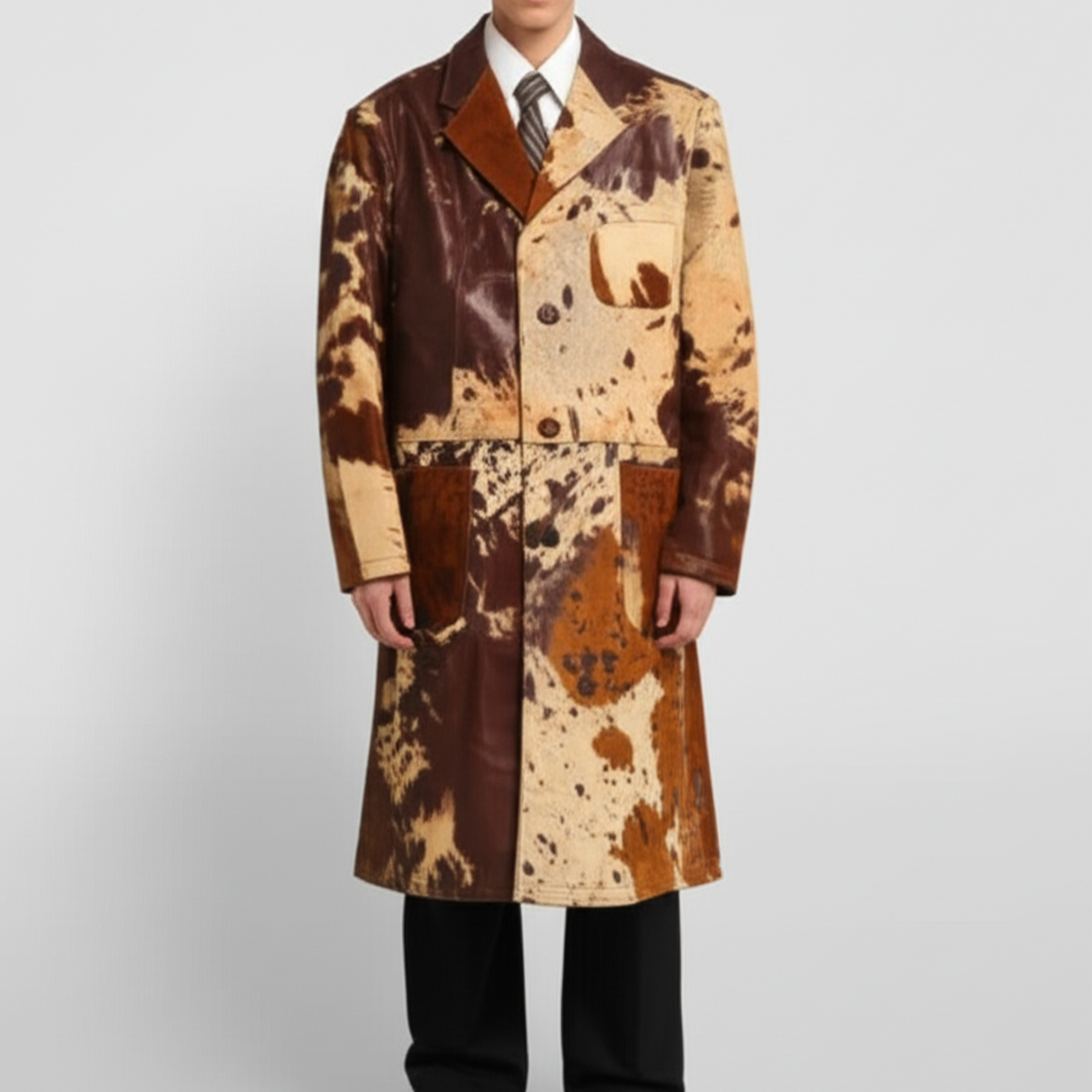 Cowhide hair on pony hair Blazer men's 