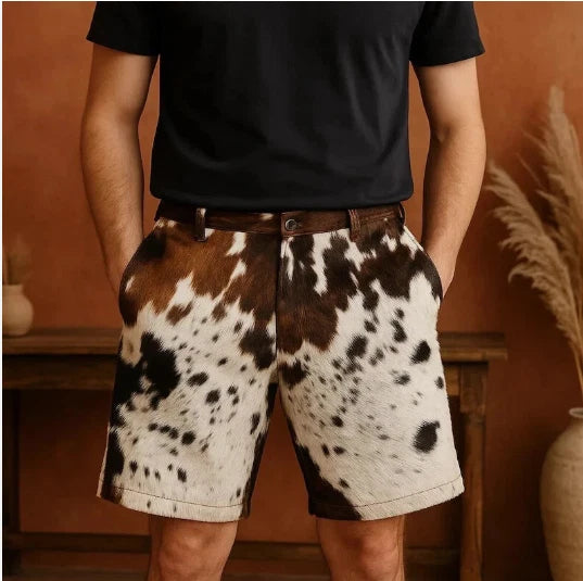 Men’s Cowhide Hair-On Shorts