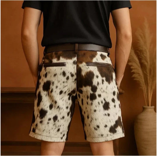Men’s Cowhide Hair-On Shorts